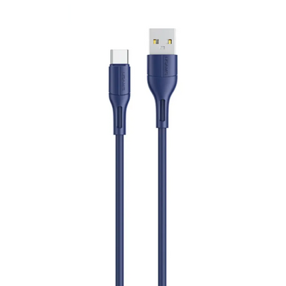 Câble Data USB vers USB-C Usams SJ501USB03 US-SJ501 U68 2A (1m) Bleu