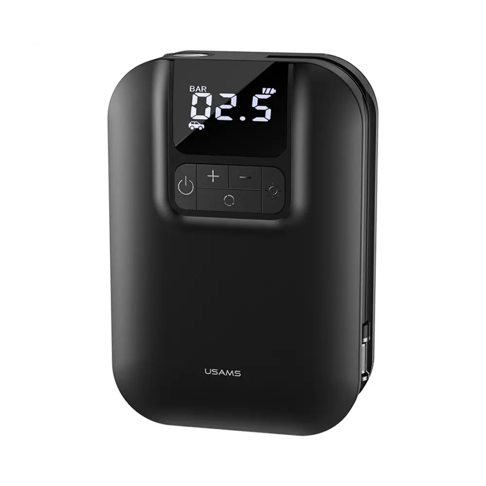 Mini Pompe Électrique Usams CQBZB21501 US-ZB215 80W 5000mAh Noir