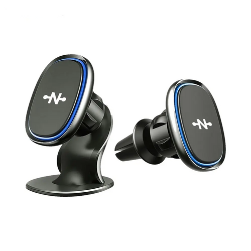 Support Smartphone Magnétique pour Voiture CONNECT MC-SV01 avec 2 Fixations Noir