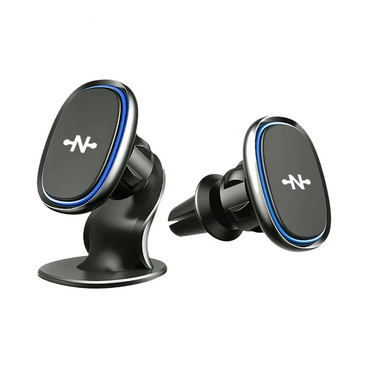 Support Smartphone Magnétique pour Voiture CONNECT MC-SV01 avec 2 Fixations Noir