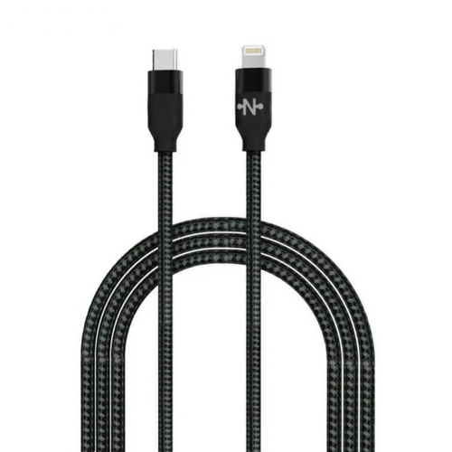 Câble Data USB-C vers Lightning CONNECT MC-CLN3 Nylon Tressé 20W (1m) Noir