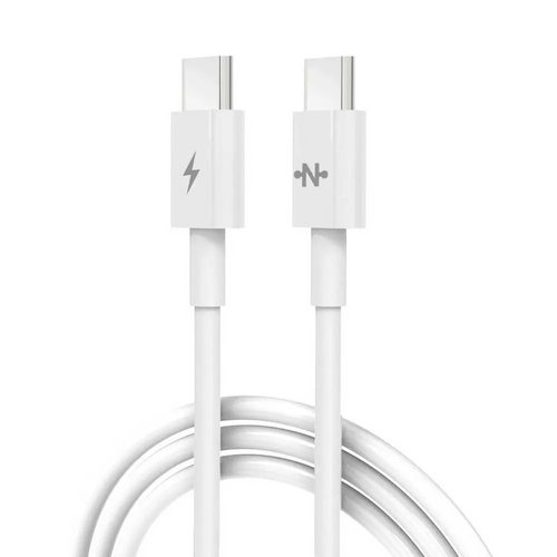Câble Data USB-C vers USB-C CONNECT MC-CCB2 60W (1m) Blanc