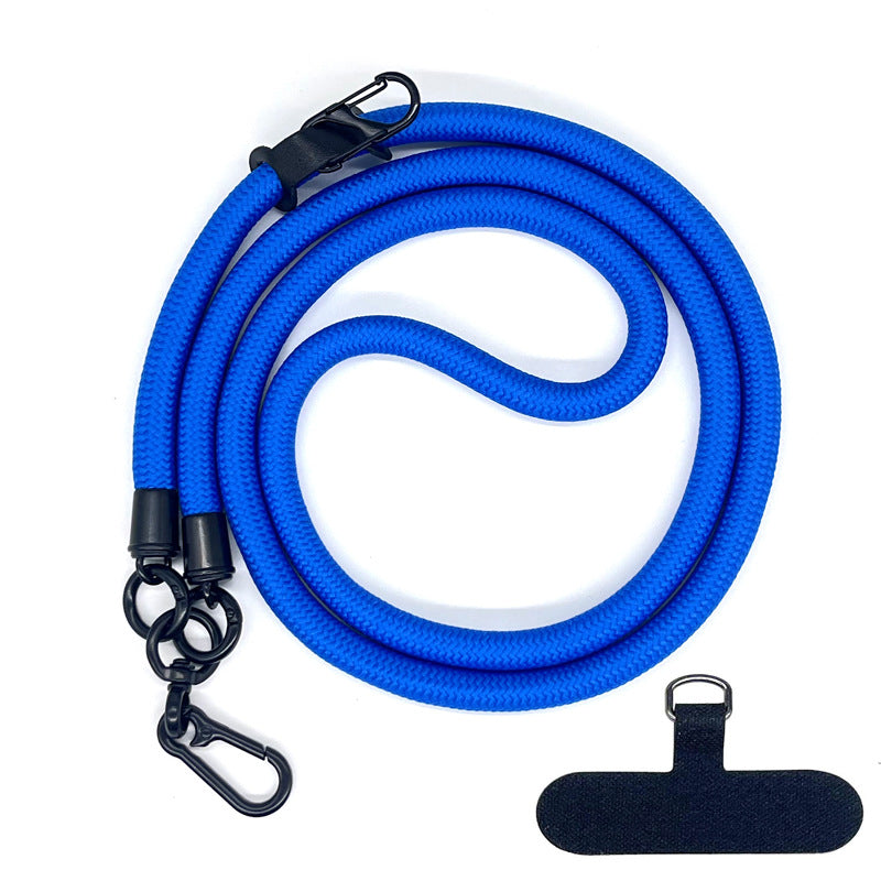 Cordon de téléphone en corde d’escalade 10 mm avec joint, bandoulière réglable pour téléphone portable et appareil photo, sangle anti-perte pour le cou