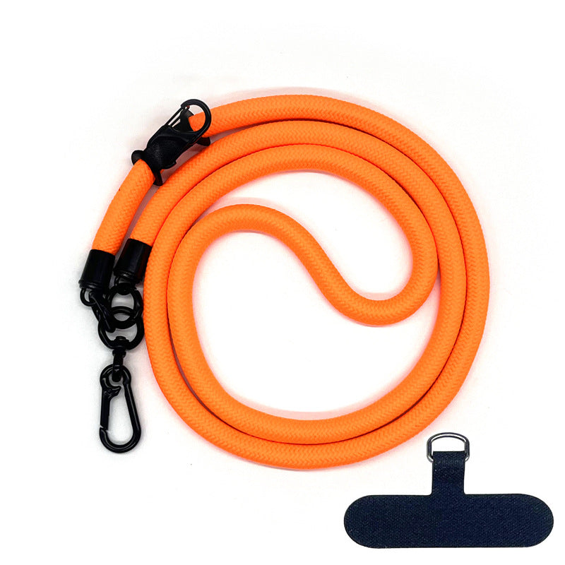Cordon de téléphone en corde d’escalade 10 mm avec joint, bandoulière réglable pour téléphone portable et appareil photo, sangle anti-perte pour le cou