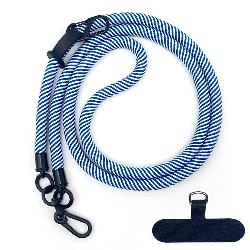 Cordon de téléphone en corde d’escalade 10 mm avec joint, bandoulière réglable pour téléphone portable et appareil photo, sangle anti-perte pour le cou