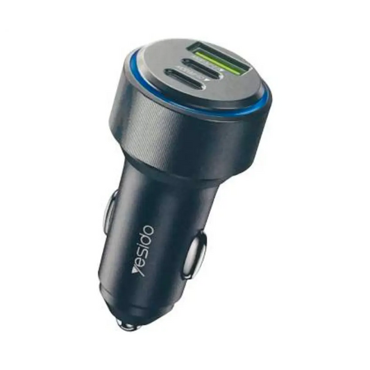 Chargeur Allume-Cigare Yesido Y50 60W Noir