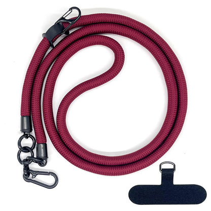 Cordon de téléphone en corde d’escalade 10 mm avec joint, bandoulière réglable pour téléphone portable et appareil photo, sangle anti-perte pour le cou