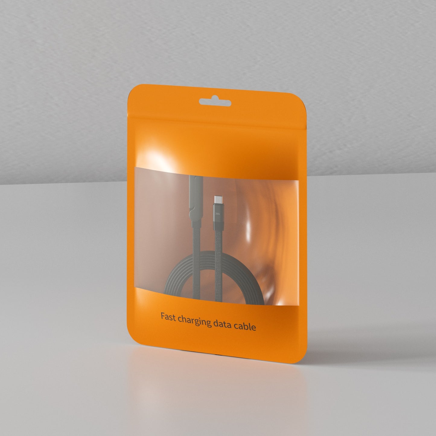 Câble de charge rapide 2-en-1 avec support pliable pour téléphone et tablette, Type-C vers Type-C / USB-A vers Type-C
