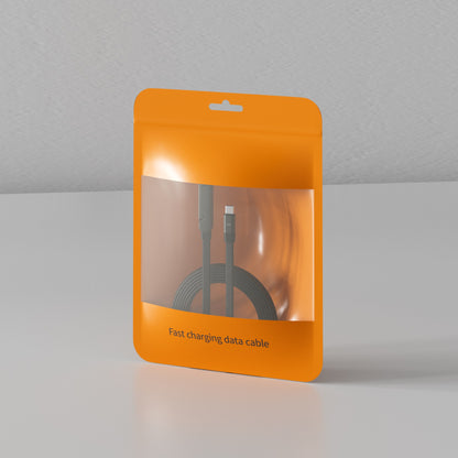 Câble de charge rapide 2-en-1 avec support pliable pour téléphone et tablette, Type-C vers Type-C / USB-A vers Type-C
