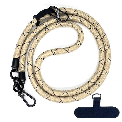 Cordon de téléphone en corde d’escalade 10 mm avec joint, bandoulière réglable pour téléphone portable et appareil photo, sangle anti-perte pour le cou