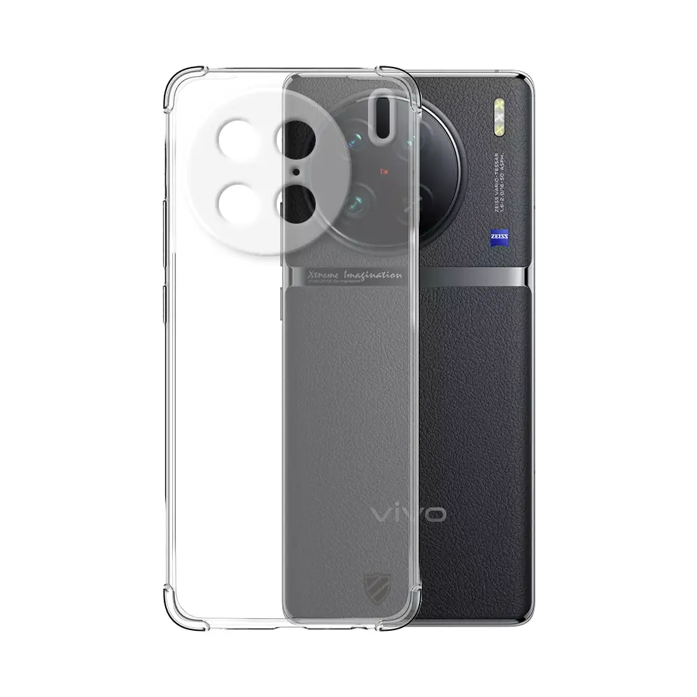 Coque Silicone Renforcée PROTECT pour Vivo X90 Pro Transparent