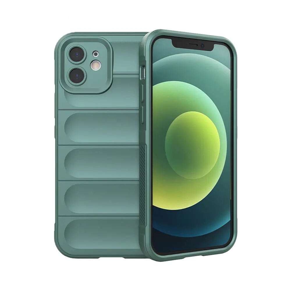 Coque de Protection IX008 PROTECT pour Apple iPhone 12 Vert Foncé