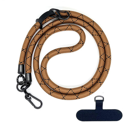 Cordon de téléphone en corde d’escalade 10 mm avec joint, bandoulière réglable pour téléphone portable et appareil photo, sangle anti-perte pour le cou