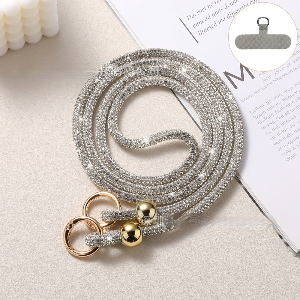 Cordon de téléphone portable de luxe avec strass