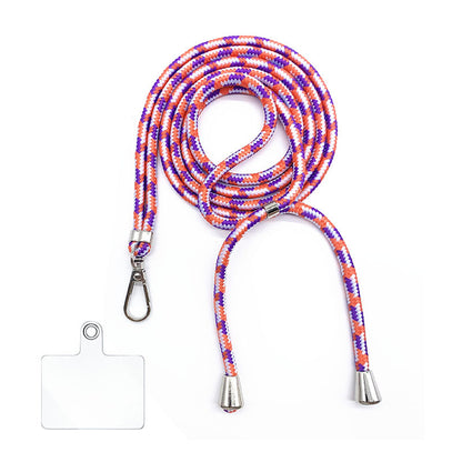 Cordon bandoulière en nylon 6 mm avec autocollants pour coque de téléphone