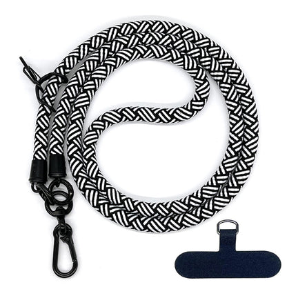 Cordon de téléphone en corde d’escalade 10 mm avec joint, bandoulière réglable pour téléphone portable et appareil photo, sangle anti-perte pour le cou