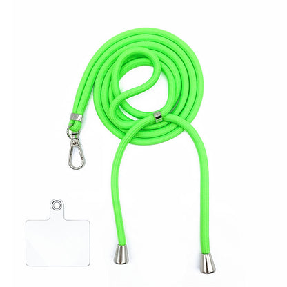 Cordon bandoulière en nylon 6 mm avec autocollants pour coque de téléphone
