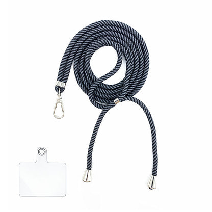 Cordon bandoulière en nylon 6 mm avec autocollants pour coque de téléphone