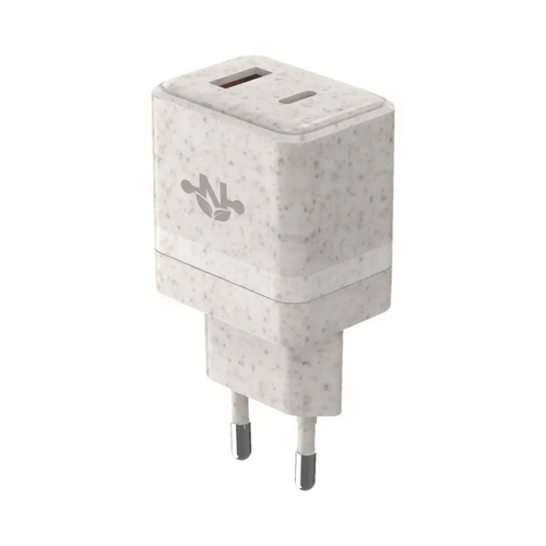 Chargeur Secteur Multi CONNECT MC-CD33WB Eco-Friendly (USB-C + USB) 33W Beige