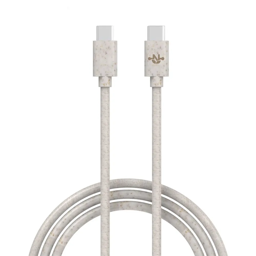 Câble Data USB-C vers USB-C CONNECT MC-CCB10 Eco-Friendly 60W (1m) Beige