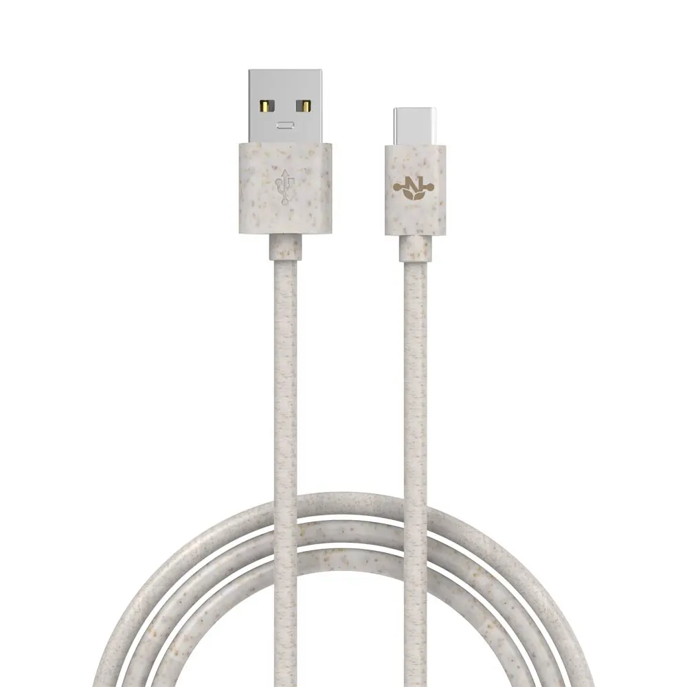 Câble Data USB vers USB-C CONNECT MC-CCB9 Eco-Friendly 15W (1m) Beige