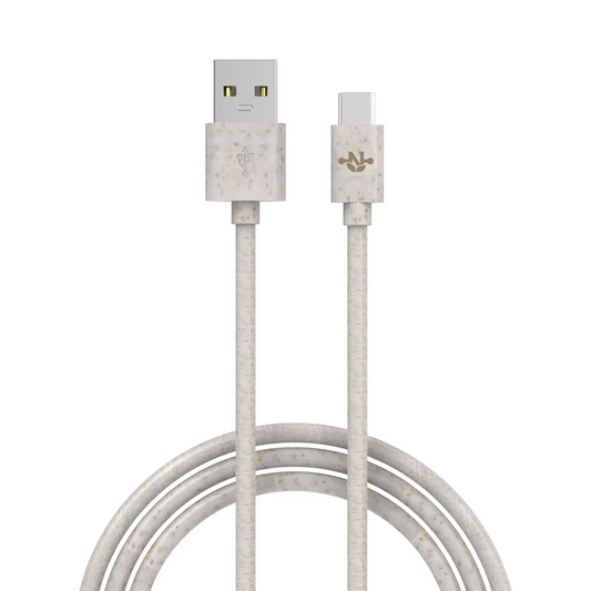 Câble Data USB vers USB-C CONNECT MC-CCB9 Eco-Friendly 15W (1m) Beige