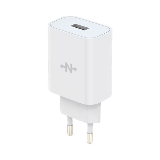 Chargeur Secteur USB CONNECT MC-CBA18W Charge Rapide 18W QC3.0 Blanc