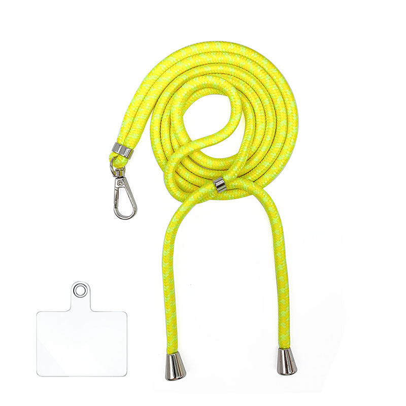 Cordon bandoulière en nylon 6 mm avec autocollants pour coque de téléphone