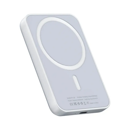 Batterie Externe Power Bank Sans Fil Magnétique Yesido YP29 5000mAh 5W Blanc