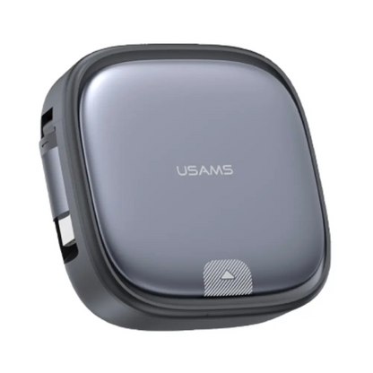 Kit d'Accessoires Usams US-SJ650 U87 6 en 1 (avec Câble Rétractable USB-C 60W + 3 Adaptateurs) Noir