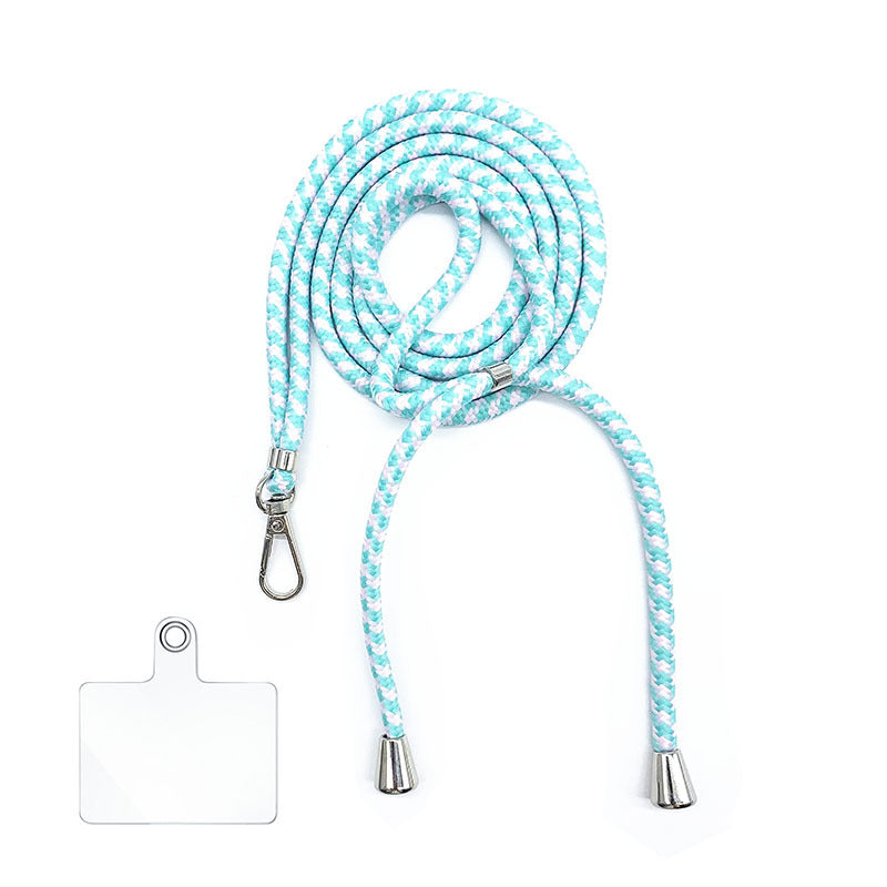 Cordon bandoulière en nylon 6 mm avec autocollants pour coque de téléphone