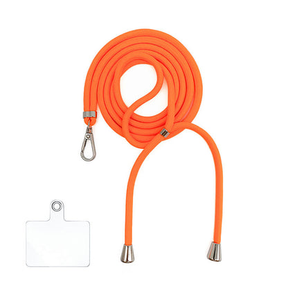 Cordon bandoulière en nylon 6 mm avec autocollants pour coque de téléphone