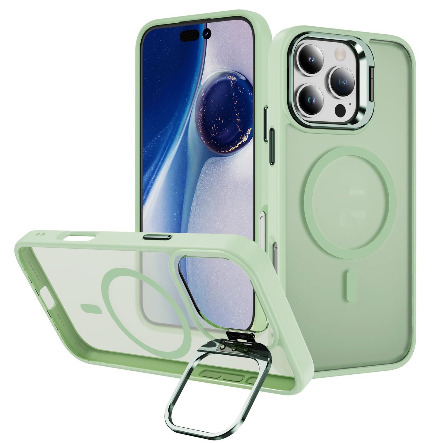 Coque de téléphone magnétique avec support d’objectif (lentille)