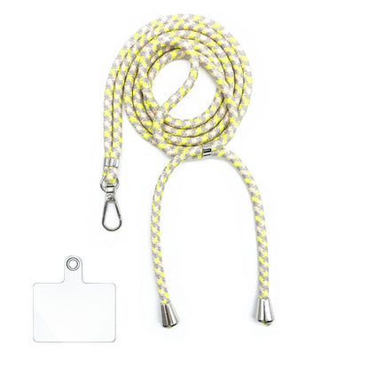 Cordon bandoulière en nylon 6 mm avec autocollants pour coque de téléphone
