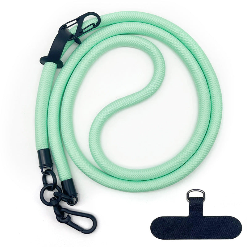 Cordon de téléphone en corde d’escalade 10 mm avec joint, bandoulière réglable pour téléphone portable et appareil photo, sangle anti-perte pour le cou