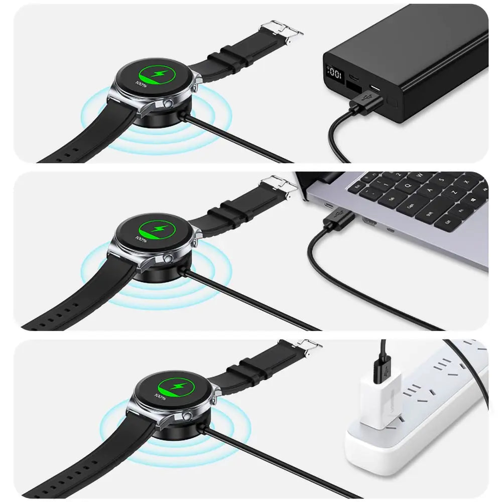 Chargeur Montre Connectée Magnétique Yesido CA161 pour Galaxy Watch 3W Noir