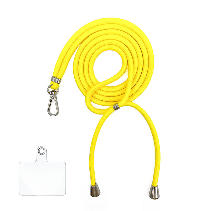 Cordon bandoulière en nylon 6 mm avec autocollants pour coque de téléphone