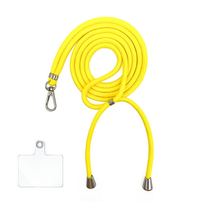 Cordon bandoulière en nylon 6 mm avec autocollants pour coque de téléphone