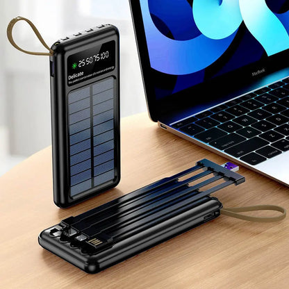 Batterie Externe Power Bank Solaire CONNECT MC-BESN02 20000mAh Noir