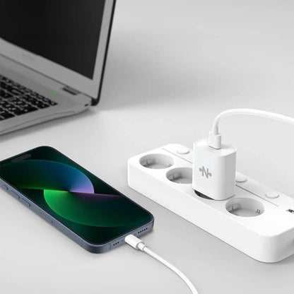 Pack Chargeur Secteur USB CONNECT MC-CBA18W Charge Rapide 18W QC3.0 Bulk x10 Blanc