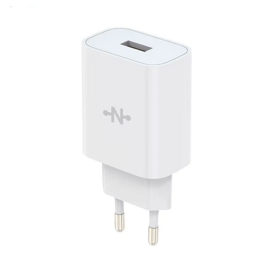 Pack Chargeur Secteur USB CONNECT MC-CBA18W Charge Rapide 18W QC3.0 Bulk x10 Blanc