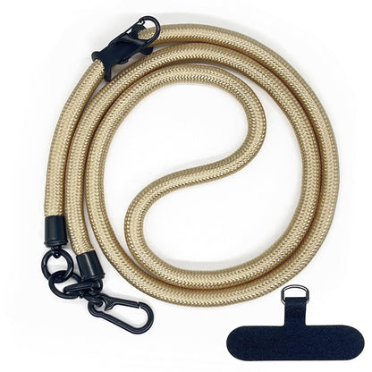 Cordon de téléphone en corde d’escalade 10 mm avec joint, bandoulière réglable pour téléphone portable et appareil photo, sangle anti-perte pour le cou