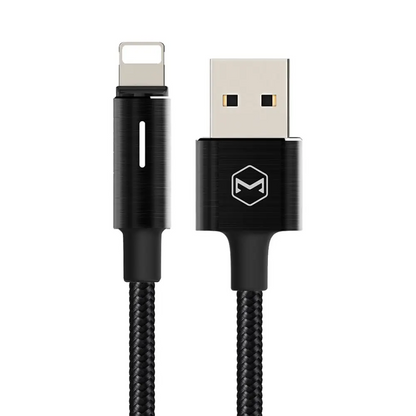 Câble Data USB vers Lightning Mcdodo CA-4600 (Mise Hors Tension Automatique et Indicateur LED) 1.2 m Noir