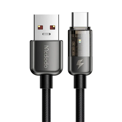 Câble Data USB vers USB-C Mcdodo CA-3150 Super Charge (Mise Hors Tension Automatique) 1.2m Noir