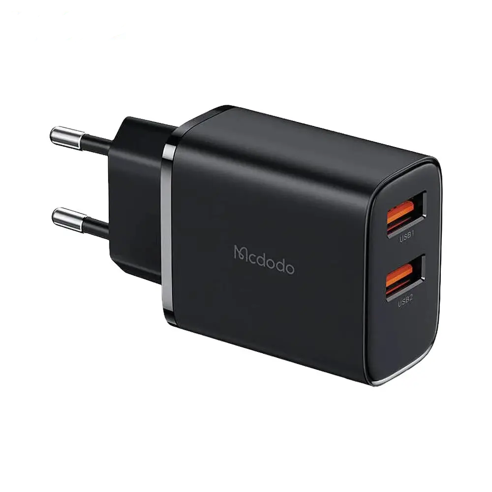 Chargeur Secteur Multi Mcdodo CH-5070 2x USB 12W Noir