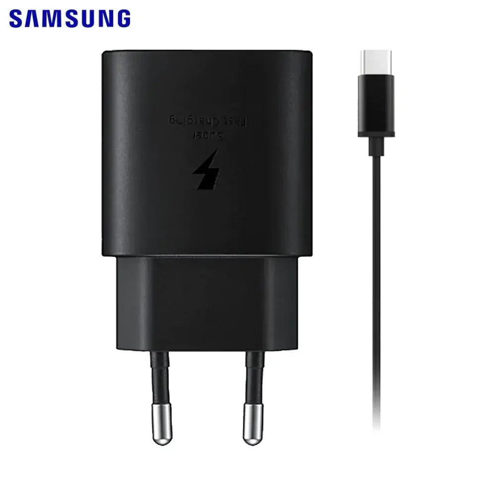 Chargeur Secteur USB-C Samsung 15W 2A avec Câble USB-C vers USB-C (1m) EP-T1510XBEGEU Noir