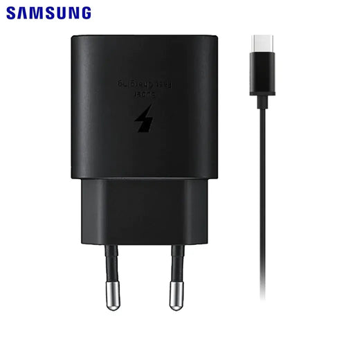 Chargeur Secteur USB-C Samsung 15W 2A avec Câble USB-C vers USB-C (1m) EP-T1510XBEGEU Noir