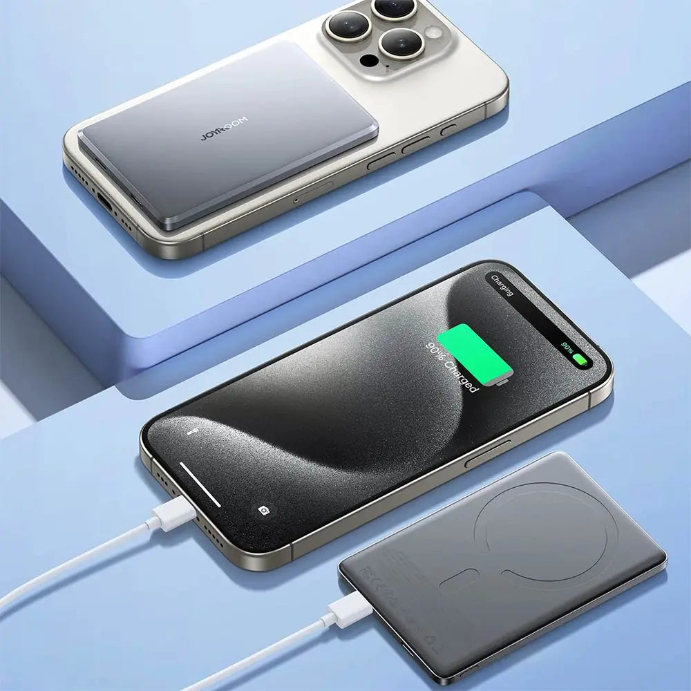 Batterie Externe Power Bank JOYROOM JR-PBM08 5000mAh 20W MagSafe (avec Câble USB-C vers USB-C 60W 25cm) Noir