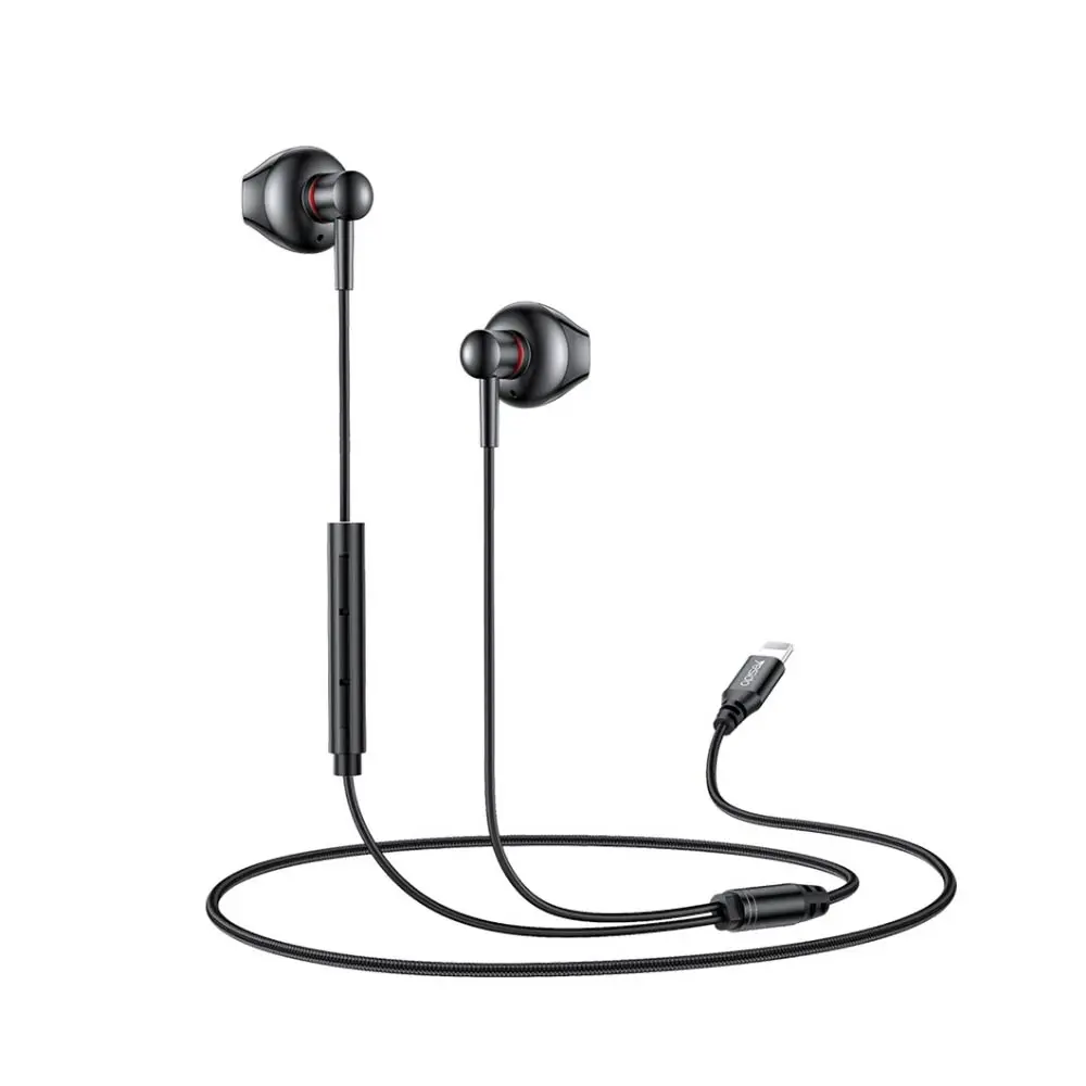 Écouteurs Filaires Lightning Yesido YH48 (sans Bluetooth) Noir