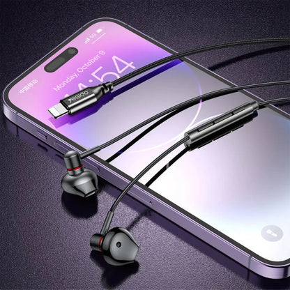 Écouteurs Filaires Lightning Yesido YH48 (sans Bluetooth) Noir
